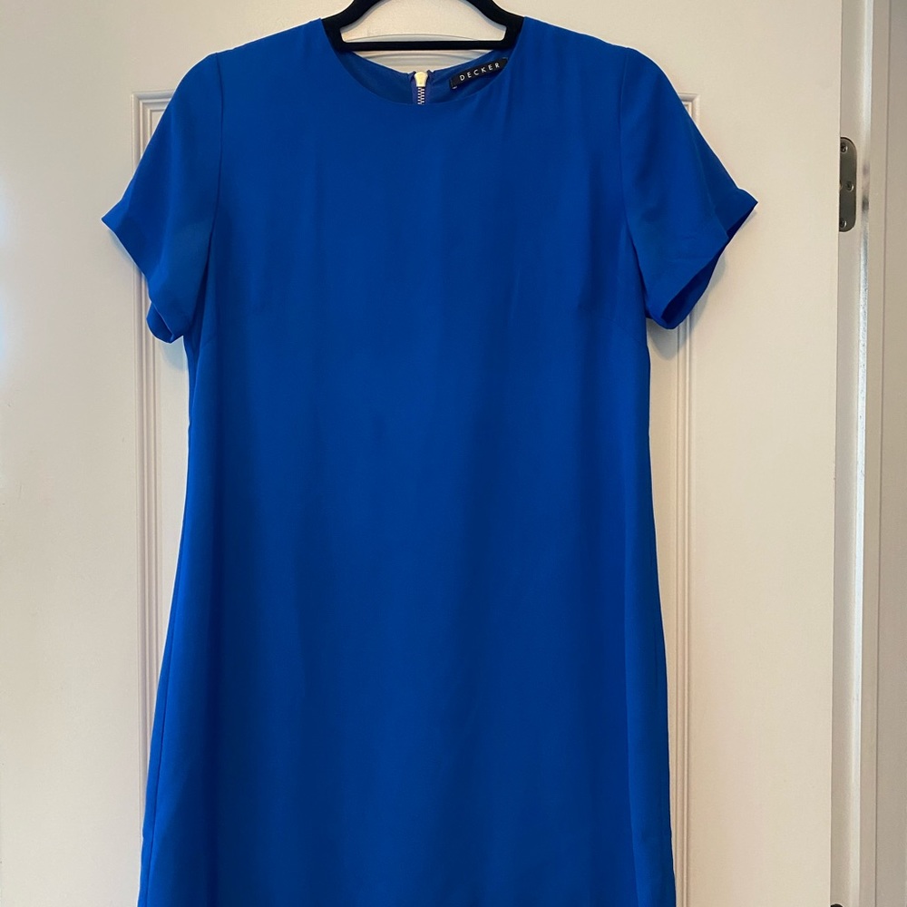 Blue Chiffon Mini Dress size medium